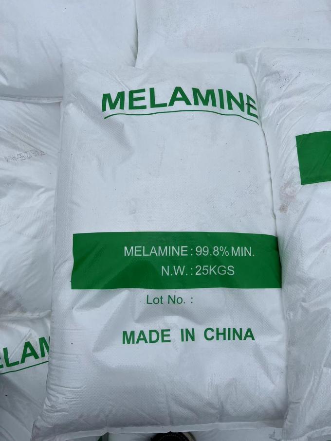মেলামাইন ডিনারওয়ার উৎপাদনের জন্য বিশুদ্ধ সাদা মেলামাইন পাউডার 0