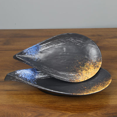 ভালো দাম বহিরাগত 100% মেলামাইন প্লেট ওয়াটার ড্রপ প্লেট ফ্লাওয়ার শেপ প্লেট ত্রিভুজ আকৃতির অনলাইন