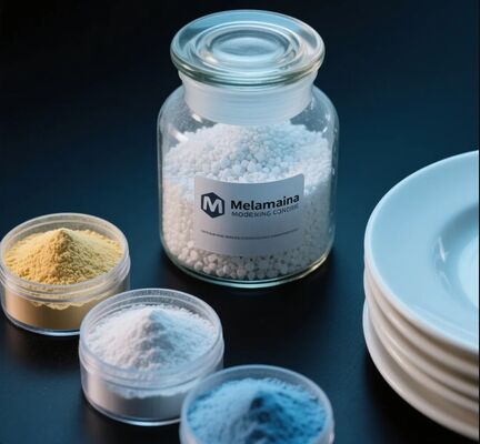 ভালো দাম বর্ধিত স্থায়িত্ব পরিবেশ বান্ধব উচ্চ স্ক্র্যাচ প্রতিরোধের মেলামাইন ছাঁচনির্মাণ পাউডার অ্যামিনো ছাঁচনির্মাণ যৌগ অনলাইন